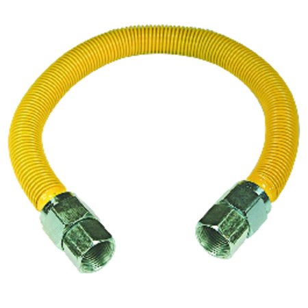 MAGNE FLO BrassCraft 3/4 in. FIP X 3/4 in. D FIP 48 ft. Plastic Gas Connector S126648